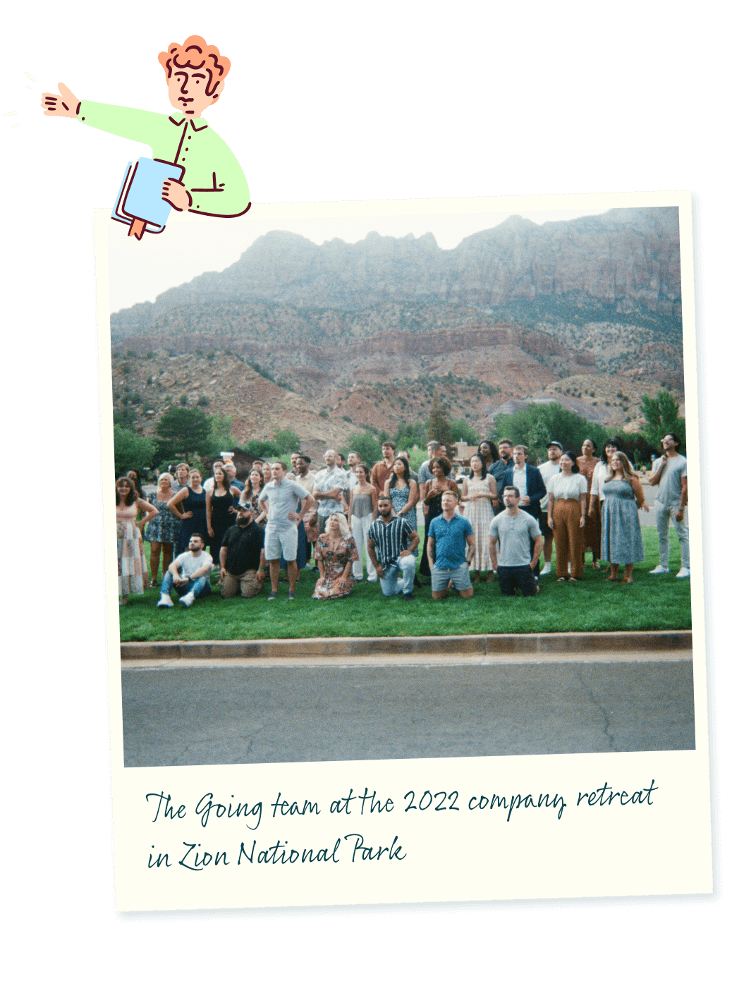 Image of Going team in Zion